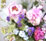 造花、アートフラワー、人工観葉植物、人工樹木を紹介しているアートフラワー四季の造花Mサイズアレンジメントの画像